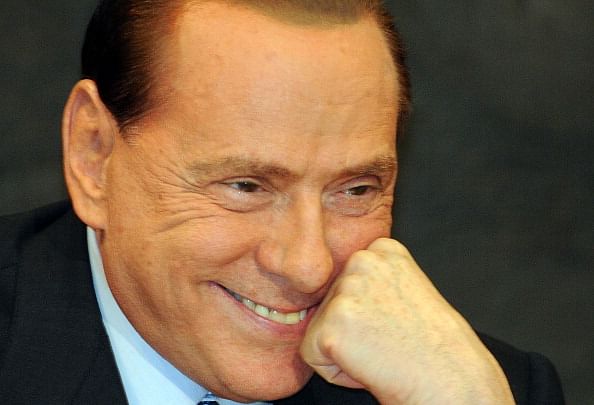 Italy's former Prime Minister and AC Milan owner Silvio Berlusconi. (Getty Images)